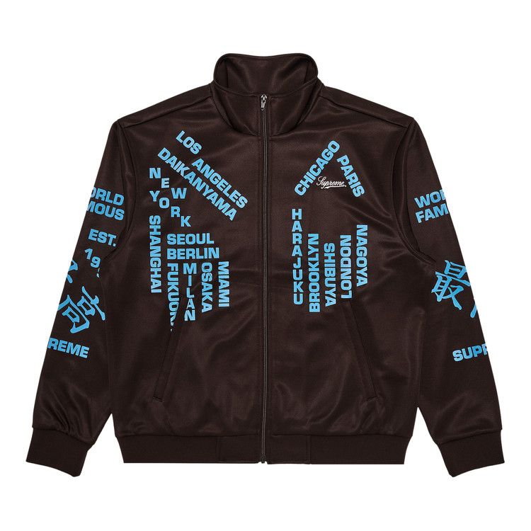 Buy Supreme Worldwide Tricot Track Jacket 'Brown' - SS25J34