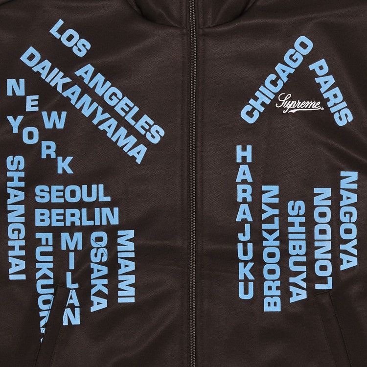 Buy Supreme Worldwide Tricot Track Jacket 'Brown' - SS25J34