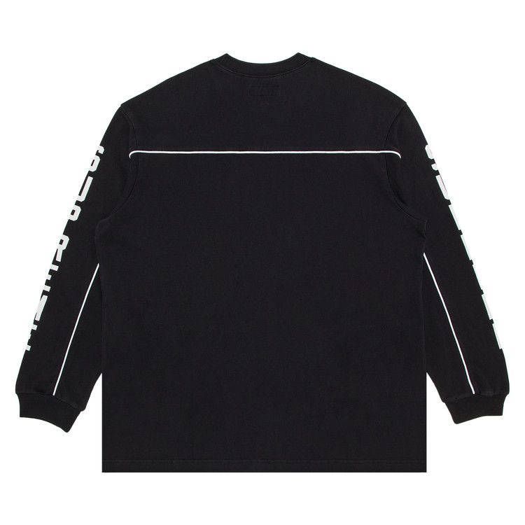 Supreme Stripe Raglan L/S Top Black Men's - FW24 - US