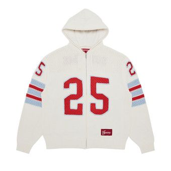 Buy Supreme Sport Zip Up Hooded Sweater 'White' - SS25SK18
