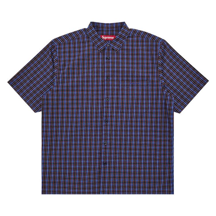 Buy Supreme Mini Plaid Short-Sleeve Shirt 'Blue' - SS25S12 BLUE | GOAT