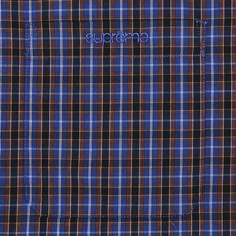 Buy Supreme Mini Plaid Short-Sleeve Shirt 'Blue' - SS25S12 BLUE | GOAT