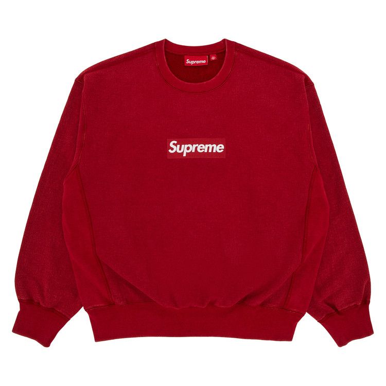 Supreme Washed Box Logo Crewneck White Men's - SS25 - US