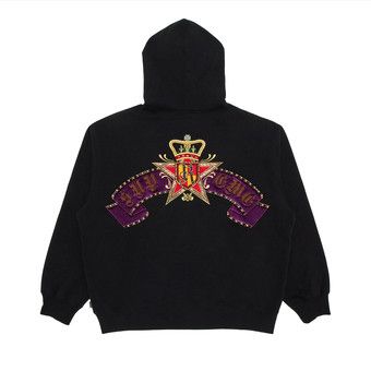 Buy Supreme Crest Zip Up Hooded Sweatshirt 'Black