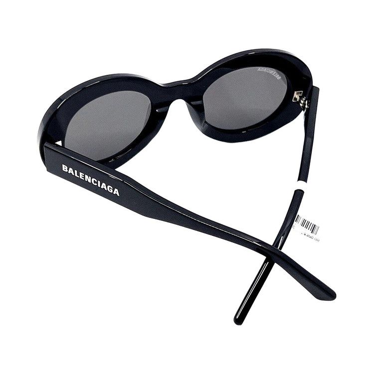 Balenciaga Oval Sunglasses Black/Grey