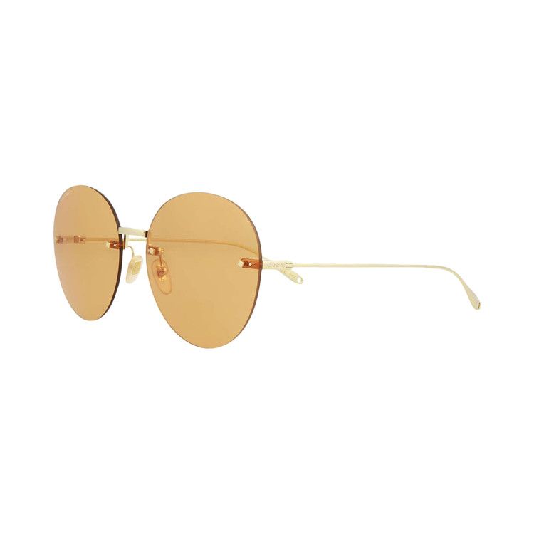 Gucci Round Sunglasses Gold/Orange