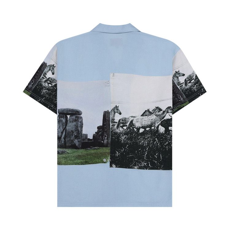 Pleasures Stone Horse Button Down Shirt Blue — foto 3