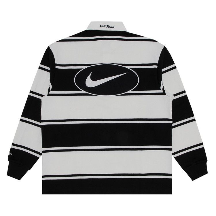 Supreme Nike Stripe Rugby Black Men's - SS25 - US