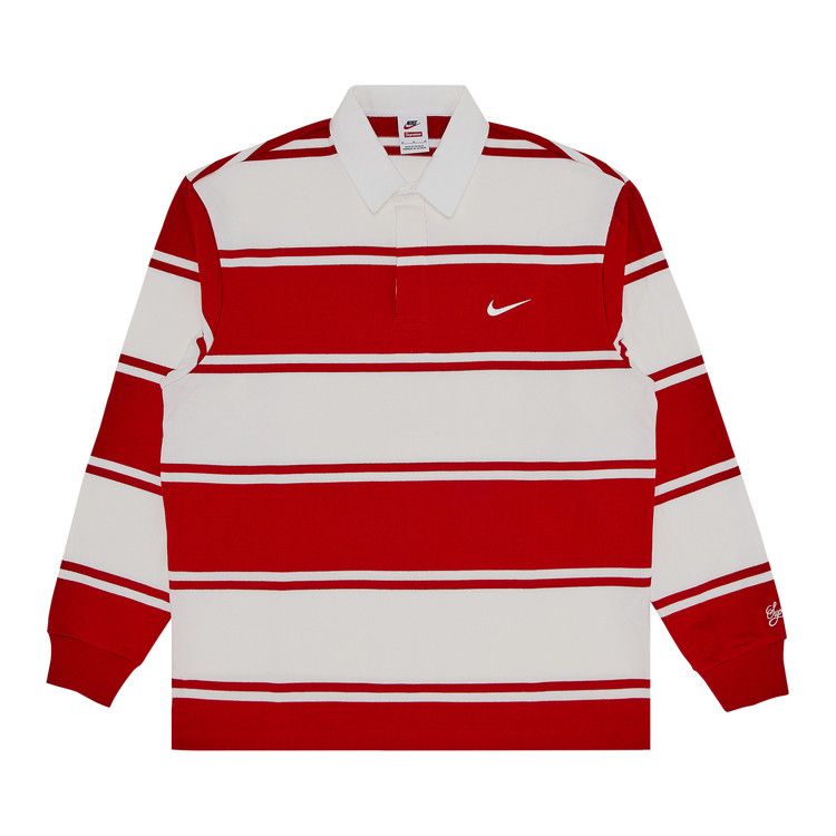 Buy Supreme x Nike Stripe Rugby 'Red' - SS25KN1 RED | GOAT
