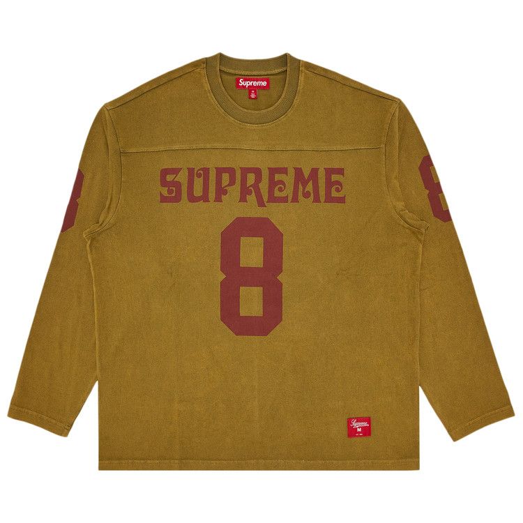 ファッション通販 安い Football Long-Sleeve Affiliated Supreme Buy Top Olive 'Light トップス