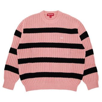 Supreme small box stripe sweater L