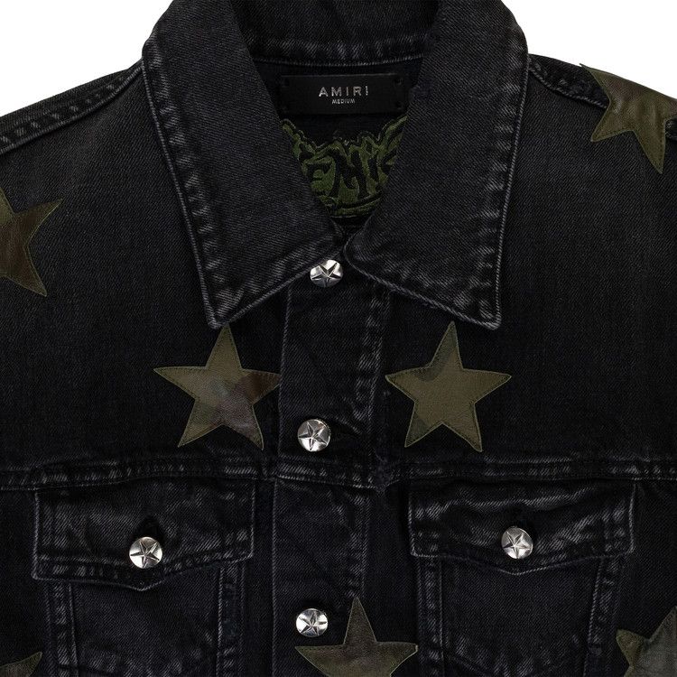 Amiri Chemist Trucker Denim Jackets 'aged Black'