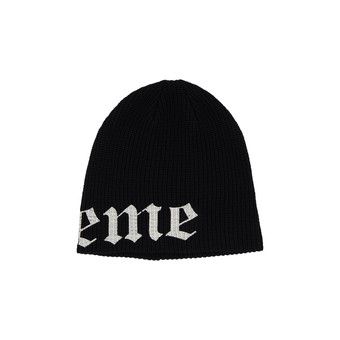 Buy Supreme Old English Printed Beanie 'Black' - SS25BN13