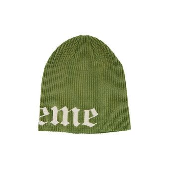 Buy Supreme Old English Printed Beanie 'Green' - SS25BN13