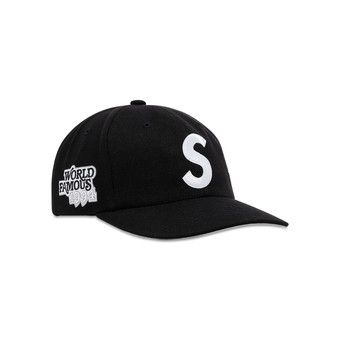 Buy Supreme World Famous S Logo 6-Panel 'Black' - SS25H23