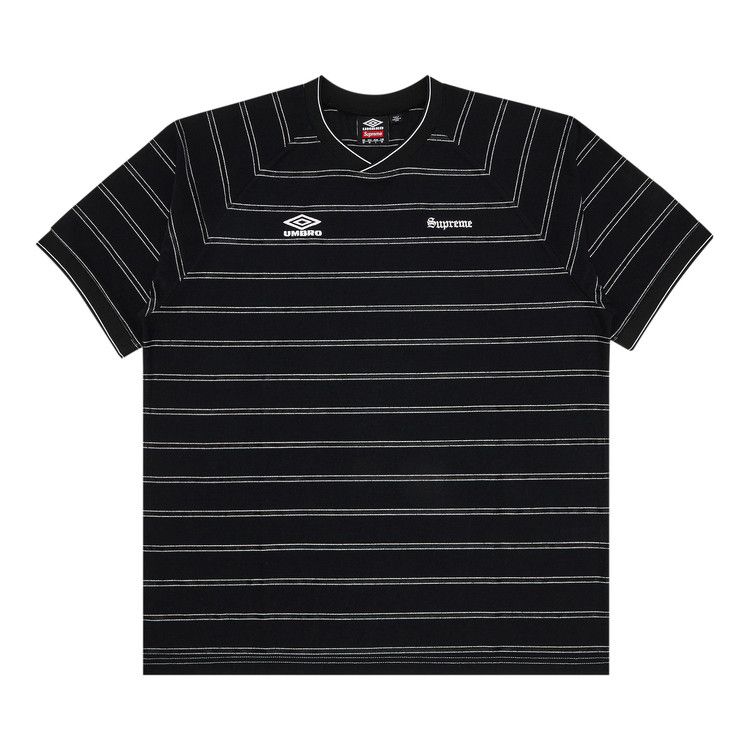 Buy Supreme x Umbro Stripe Soccer Jersey 'Black' - SS25KN65 BLACK