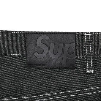 Supreme S Logo Rigid Baggy Jean Rigid黒32 Buy Supreme S Logo Rigid Baggy Jean 'Rigid Black' - SS25P44