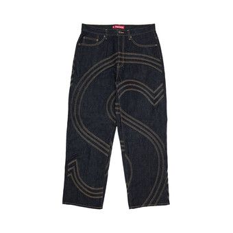 Buy Supreme S Logo Rigid Baggy Jean 'Rigid Indigo' - SS25P44 RIGID