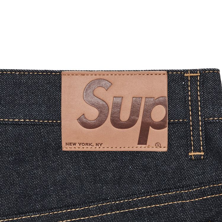 Buy Supreme S Logo Rigid Baggy Jean 'Rigid Indigo' - SS25P44