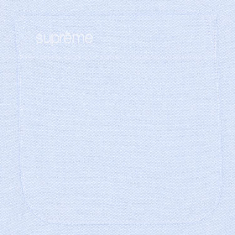 Buy Supreme Loose Fit Oxford Short-Sleeve Shirt 'Light Blue