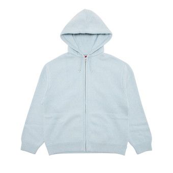 Supreme Last Supper Embroidered Zip Up Hooded Sweater Light
