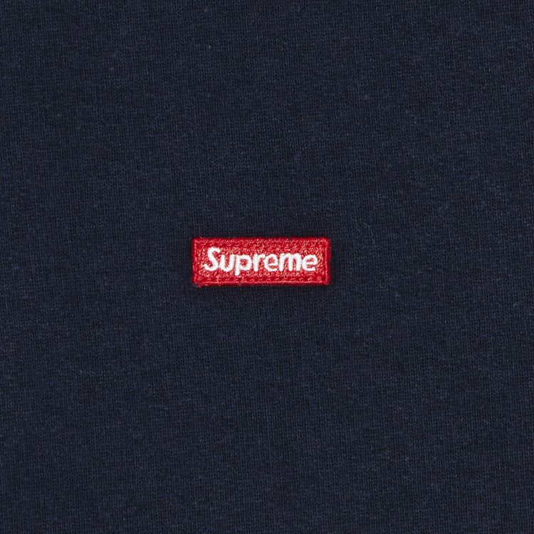 Buy Supreme Small Box Half Zip Pullover 'Navy' - SS25SW6 NAVY | GOAT