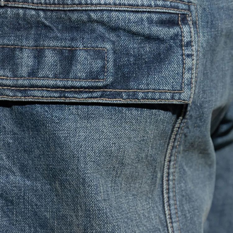 Rick Owens Drkshdw Double Cargo Jeans 'washed Indigo'