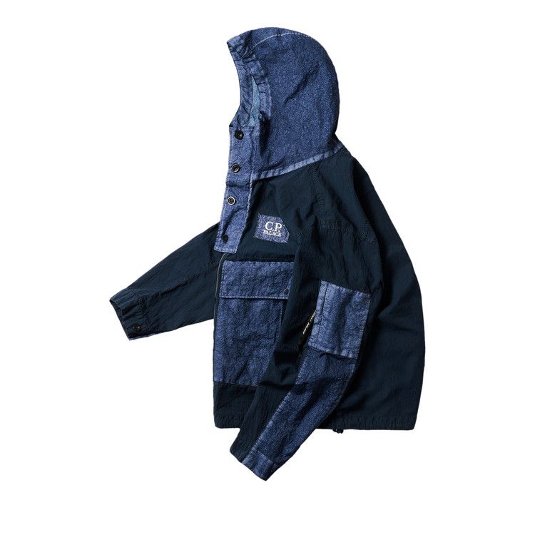 Buy Palace x C.P. Company 50 Fili Heavy Mixed Hooded Jacket 'Navy