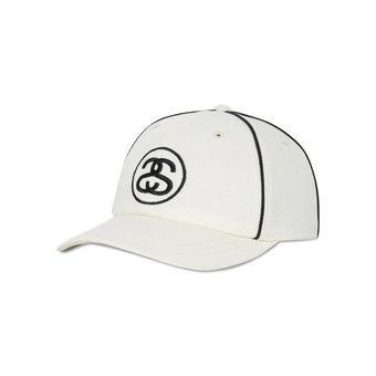 【STUSSY】★キャップ★ LOW PROFILE CONTRAST PIPING SNAPBACK Low Profile Contrast Piping Snapback – Black | Headwear