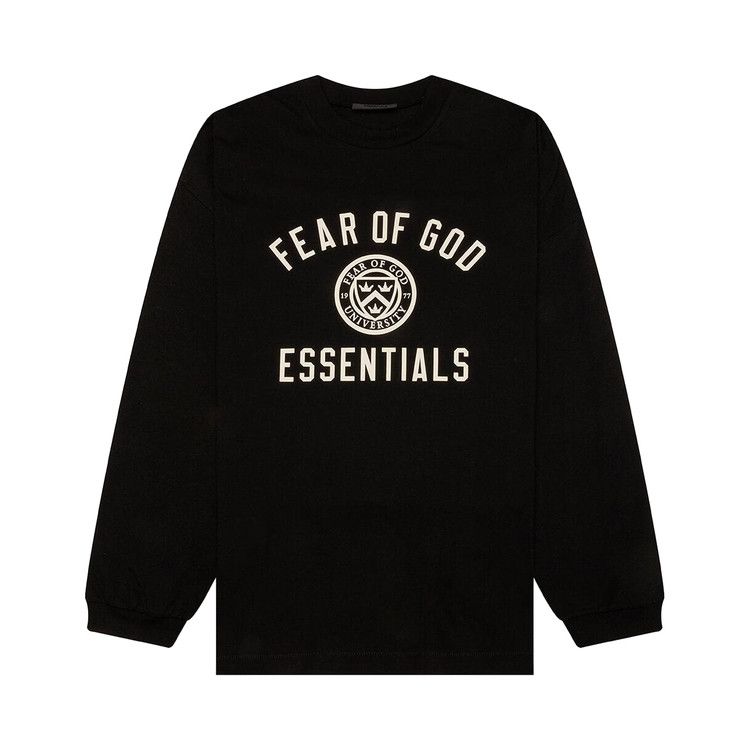 Buy Fear of God Essentials Jersey Long-Sleeve Tee 'Black