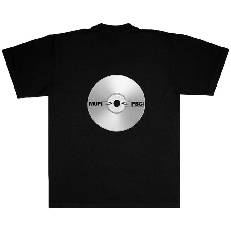Playboi Carti Iam Silver Disc T-Shirt Black