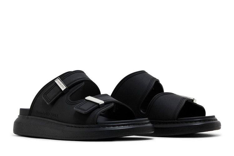 Alexander Mcqueen Hybrid Double Buckle Sandal 'black'