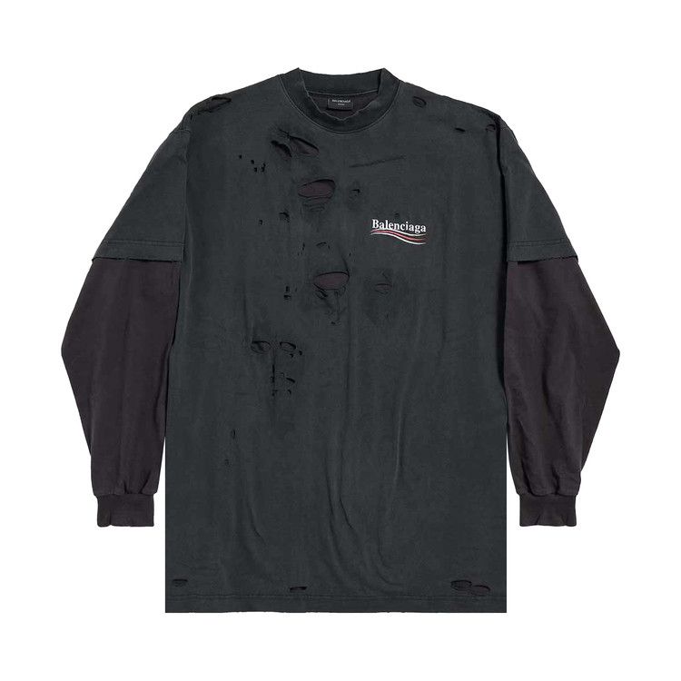 Buy Balenciaga Political Campaign Long-Sleeve Layered T Buy Balenciaga Political Campaign Long-Sleeve Layered T