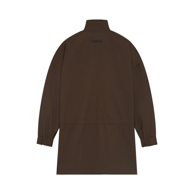 Fear Of God Essentials Military Nylon Mockneck Anorak 'brown'