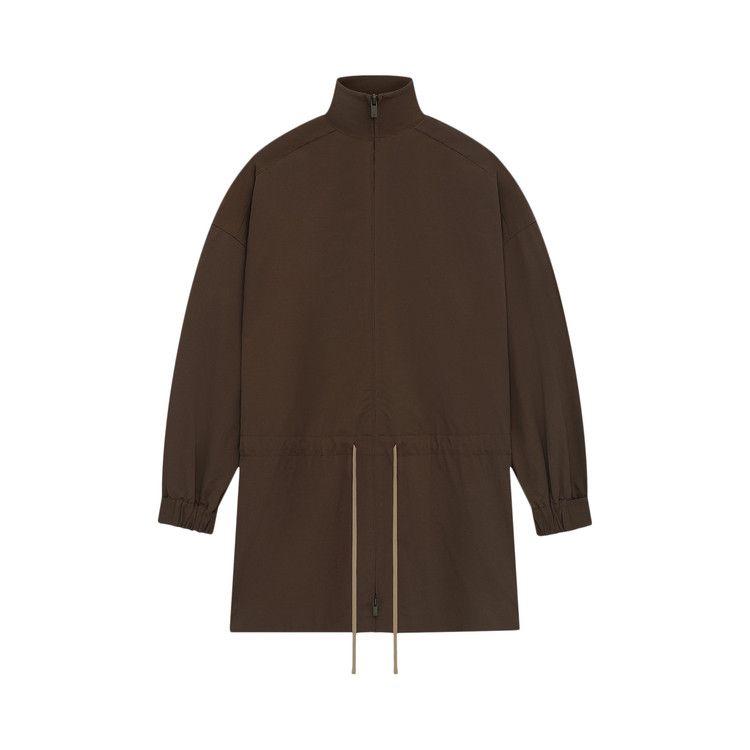 Fear Of God Essentials Military Nylon Mockneck Anorak 'brown'