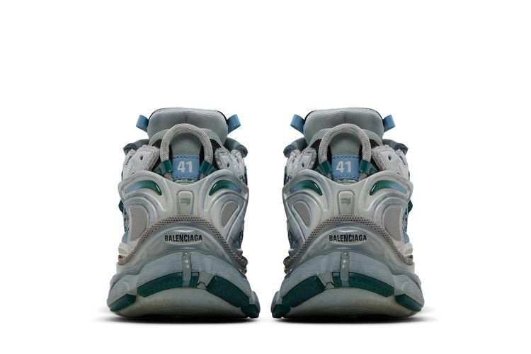 Balenciaga Runner Sneaker White Green Blue