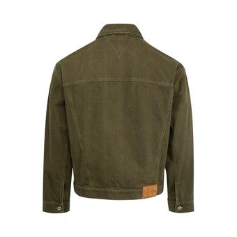 Bottega Veneta ブラウンカバーオール Buy Bottega Veneta Colored Denim Jacket 'Caper Stone Washed