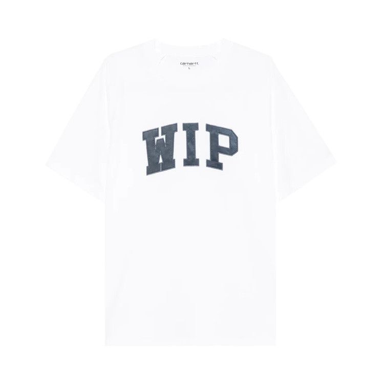 Carhartt Wip Shorts-Sleeve T-Shirt White/Dusky Blue