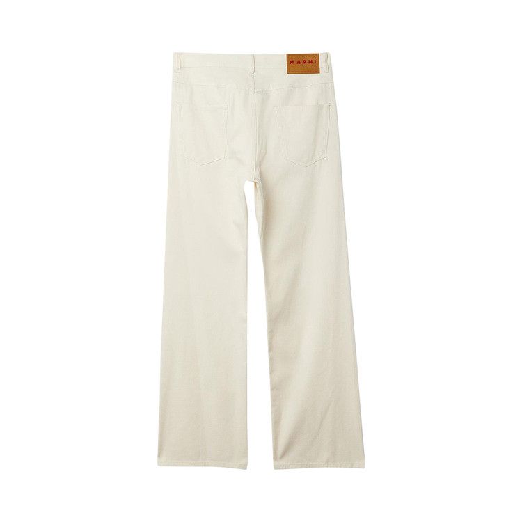 Marni Melange Effect Jeans 'Off White' — foto 3