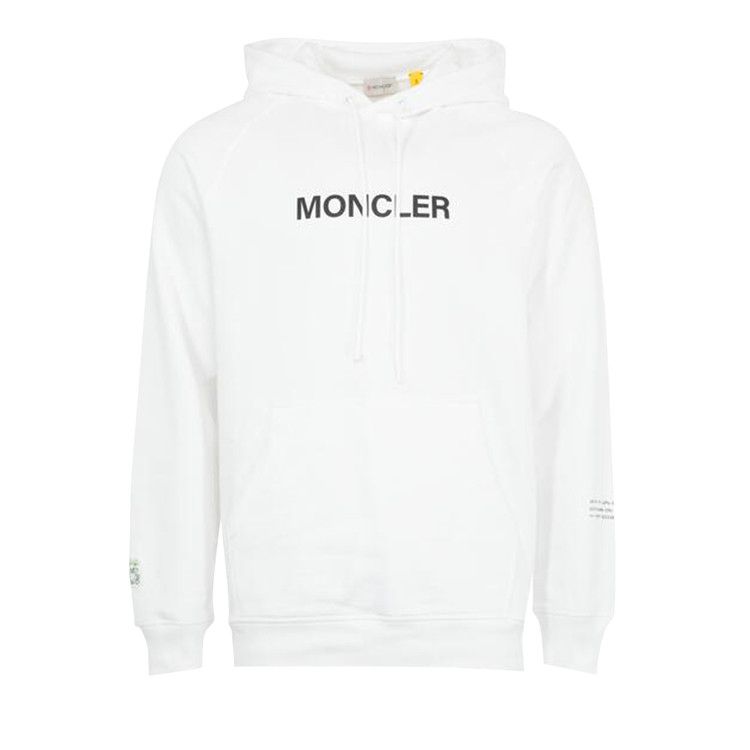 Buy Moncler Genius x Fragment Cartoon Logo Hoodie 'White' - 8G000