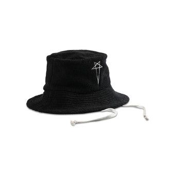 RICK OWENS BEACH HAT バケハ Buy Rick Owens Beach Hat 'Black/Pearl' - RH0000004 SP01 0908 | GOAT