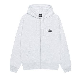 Buy Stussy Big & Meaty Zip Hoodie 'Ash Heather' - 1975133 ASH | GOAT