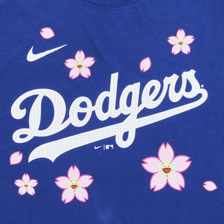 Nike X Takashi Murakami X Mlb World Tour Tokyo Series 2025 Betts Dodgers Shorts-Sleeve T-Shirt Blue