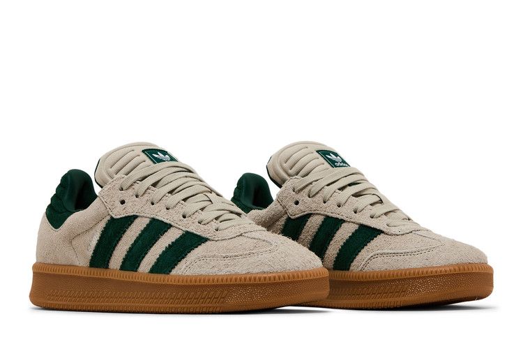 Adidas Samba Xlg 'putty Grey Collegiate Green'