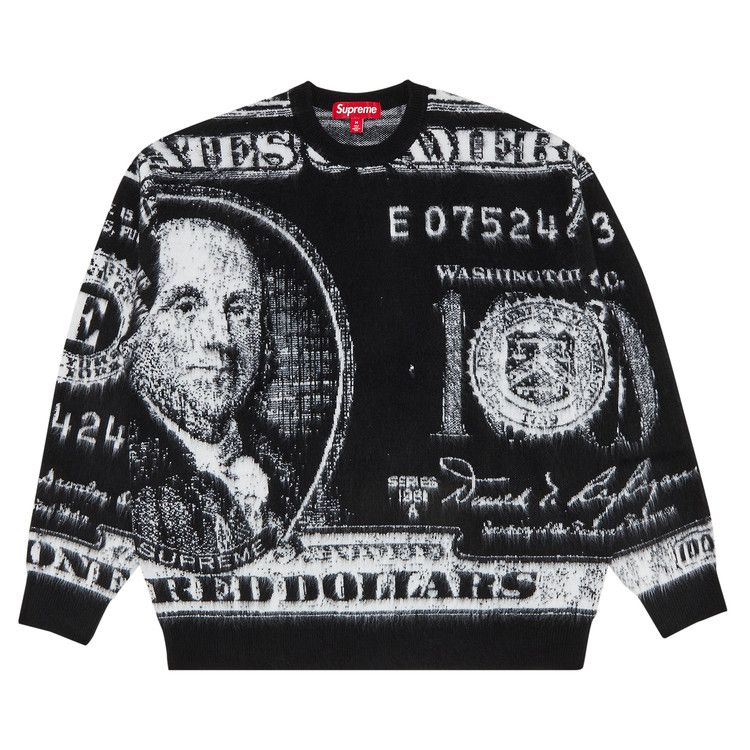 Buy Supreme Money Sweater 'Black' - SS25SK22 BLACK | GOAT