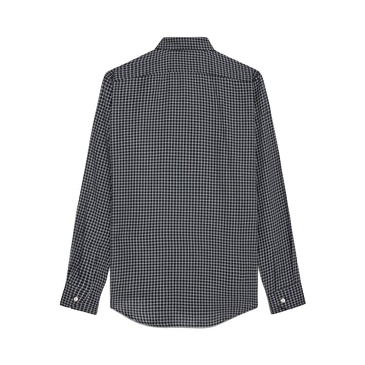 CELINE Check Loose Long-Sleeve Shirt 'Navy/Craie/Vert' — foto 3
