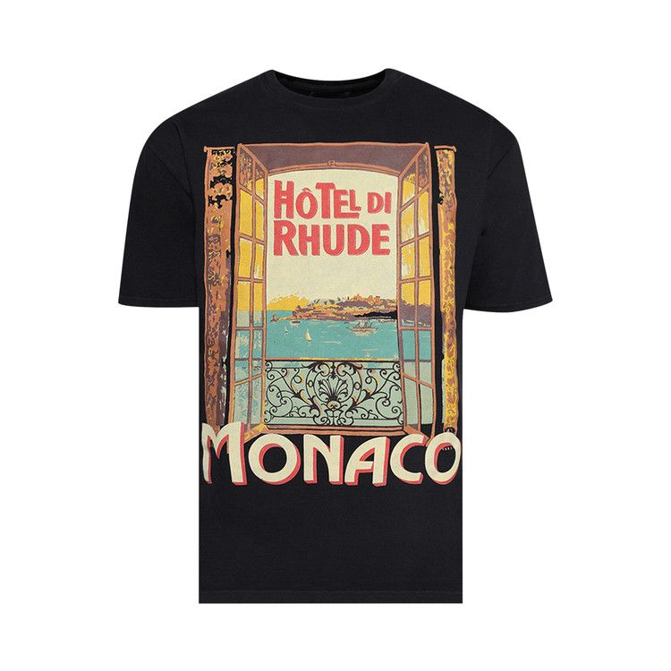 Rhude Hotel Di Monaco Tee 'vintage Black'