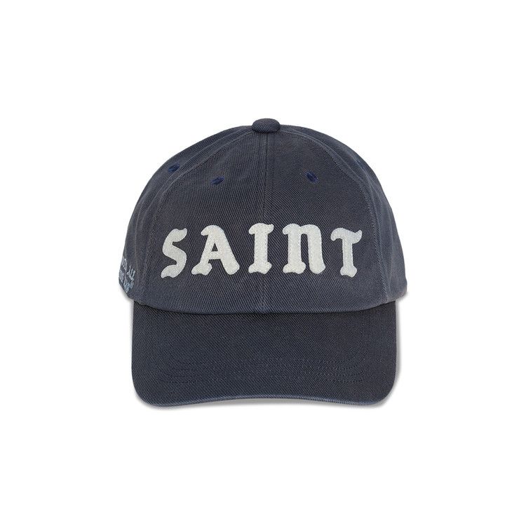 2/22発売　SAINT Mxxxxxx 新作　CAP NAVY Buy SAINT Mxxxxxx Saint 6 Panel Cap 'Navy' - SM HR8 0000 080 | GOAT UK