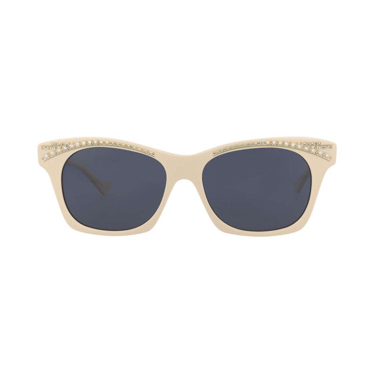 Gucci Cat Eye Sunglasses Ivory/Blue