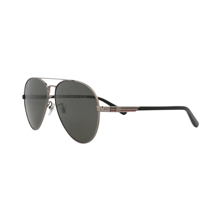 Gucci Aviator Sunglasses Ruthenium/Black/Grey